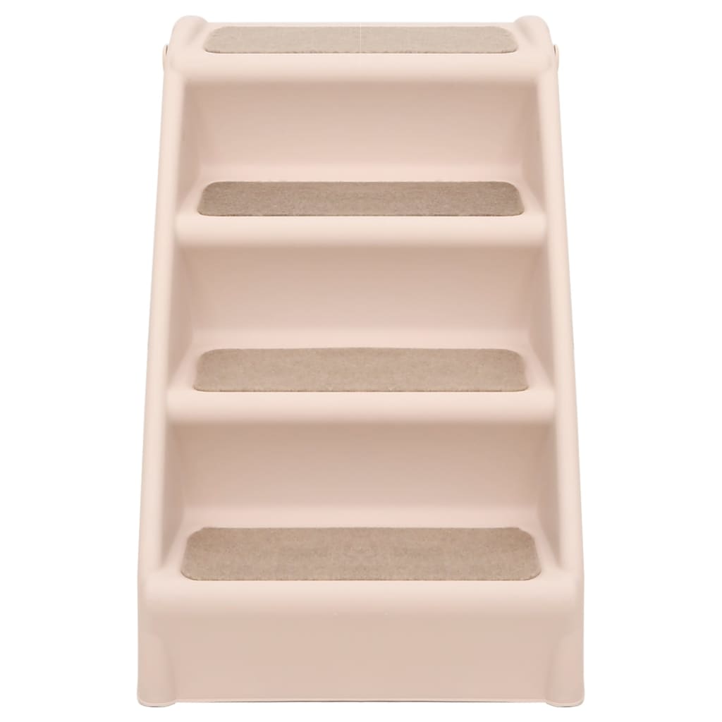 Scala Pieghevole per Cani Crema 62x40x49,5 cm