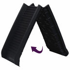 Rampa per Cani Pieghevole Nera 155,5x40x15,5 cm