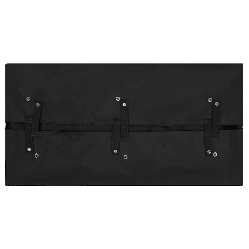 Telo per Carrello da Giardino Nero 81x41x40 cm in Tessuto