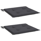 Cuscini per Sedia 2 pz Antracite 40x40x4 cm in Tessuto Oxford