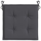 Cuscini per Sedia 2 pz Antracite 40x40x4 cm in Tessuto Oxford