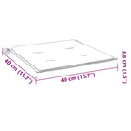 Cuscini per Sedia 2 pz Antracite 40x40x4 cm in Tessuto Oxford