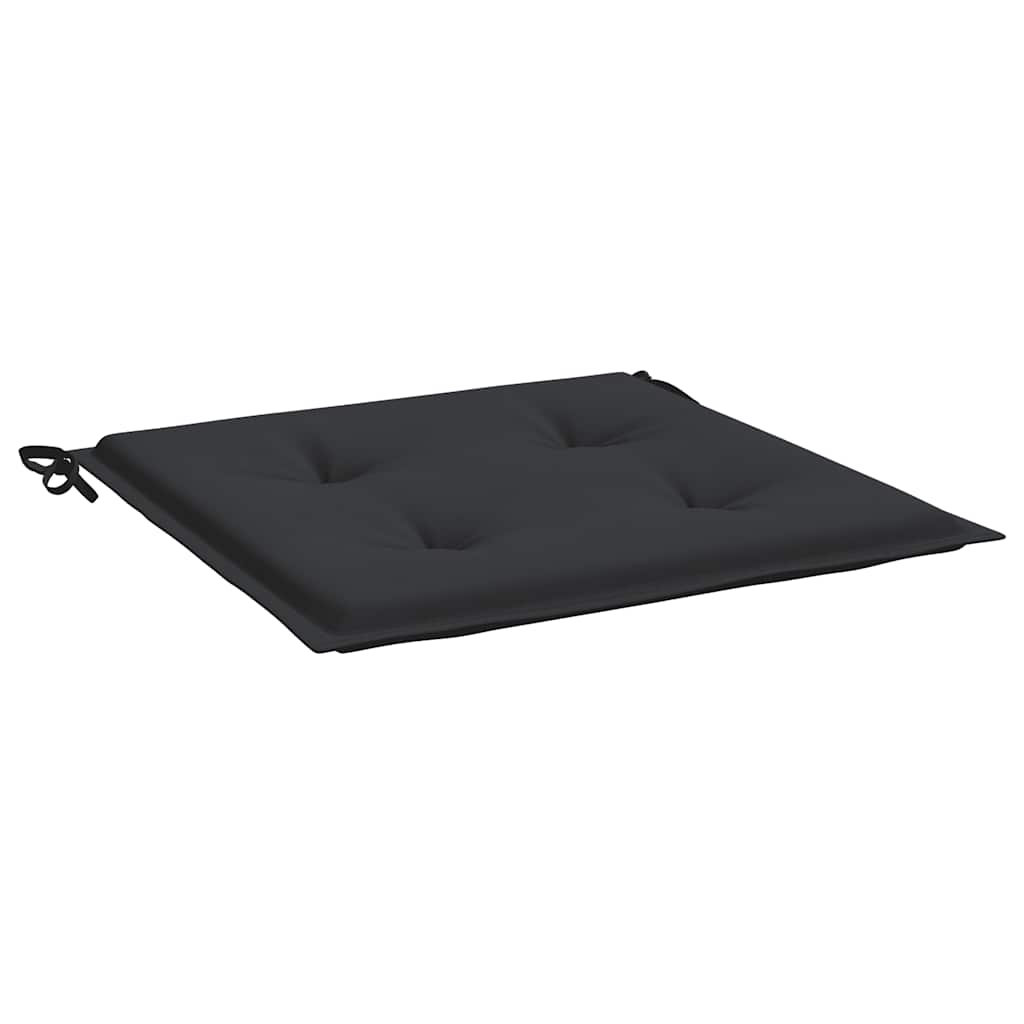 Cuscini per Sedia 6 pz Neri 40x40x4 cm in Tessuto Oxford