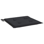 Cuscini per Sedia 6 pz Neri 40x40x4 cm in Tessuto Oxford