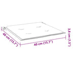 Cuscini per Sedia 6 pz Neri 40x40x4 cm in Tessuto Oxford