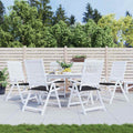 Cuscini per Sedia 6 pz Neri 40x40x4 cm in Tessuto Oxford