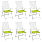 Cuscini per Sedia 6 pz Verde Intenso 40x40x4 cm Tessuto Oxford