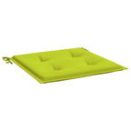 Cuscini per Sedia 6 pz Verde Intenso 40x40x4 cm Tessuto Oxford