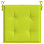 Cuscini per Sedia 6 pz Verde Intenso 40x40x4 cm Tessuto Oxford