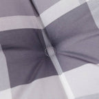 Cuscini per Sedia 6 pz a Quadri Grigi 40x40x4cm Tessuto Oxford