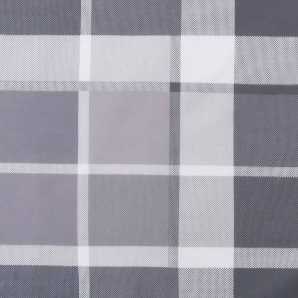 Cuscini per Sedia 6 pz a Quadri Grigi 40x40x4cm Tessuto Oxford