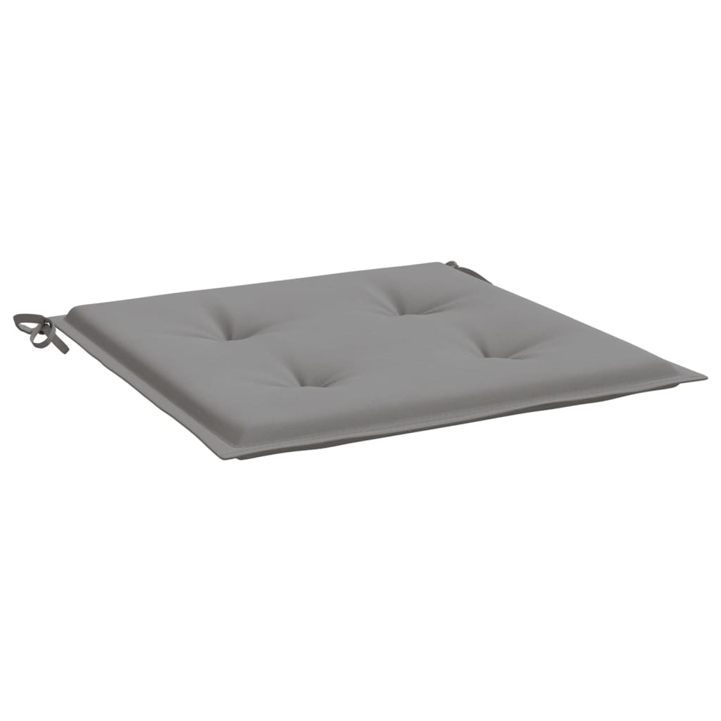 Cuscini per Sedia 4 pz Grigi 50x50x4 cm in Tessuto Oxford