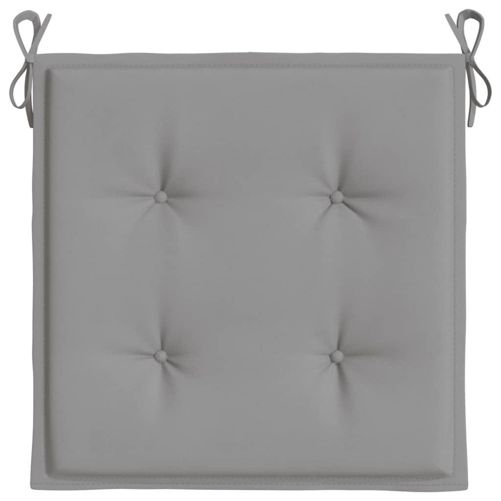 Cuscini per Sedia 4 pz Grigi 50x50x4 cm in Tessuto Oxford
