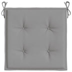 Cuscini per Sedia 4 pz Grigi 50x50x4 cm in Tessuto Oxford