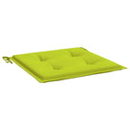 Cuscini per Sedia 4 pz Verde Brillante 50x50x4cm Tessuto Oxford