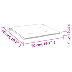 Cuscini per Sedia 4 pz Verde Brillante 50x50x4cm Tessuto Oxford