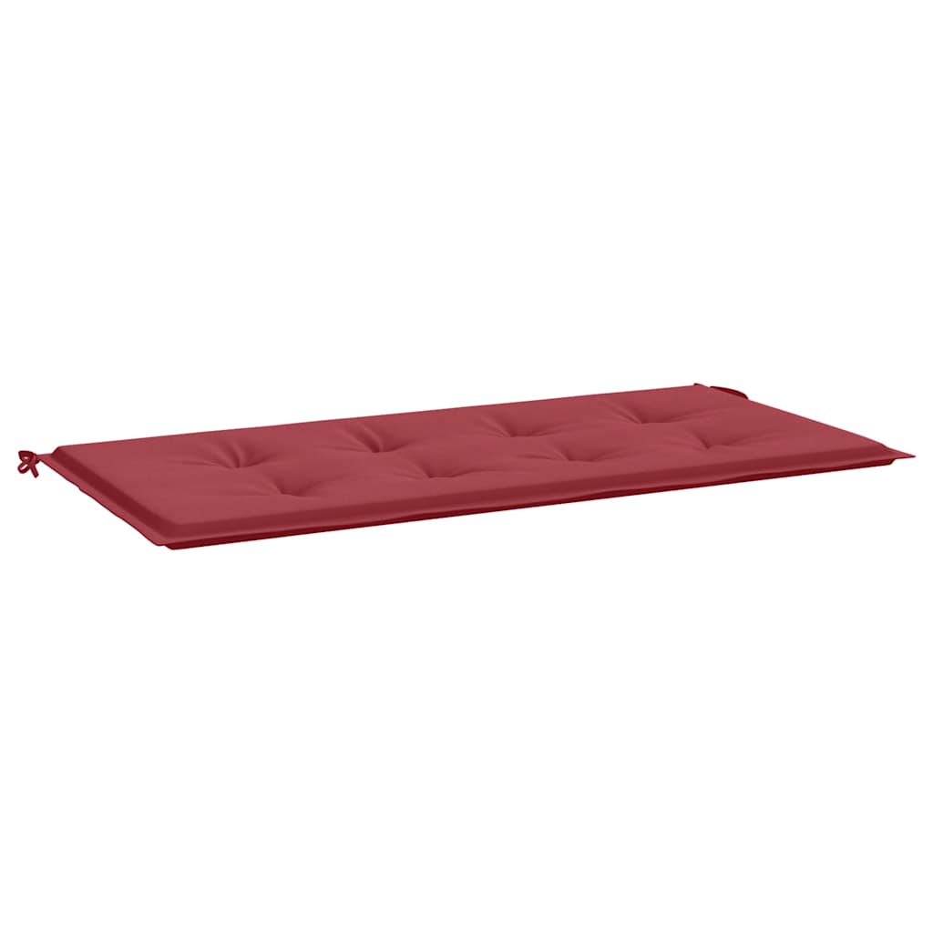 Cuscino per Panca Rosso Vino 120x50x4 cm in Tessuto Oxford