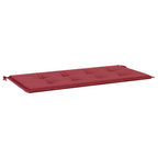 Cuscino per Panca Rosso Vino 120x50x4 cm in Tessuto Oxford