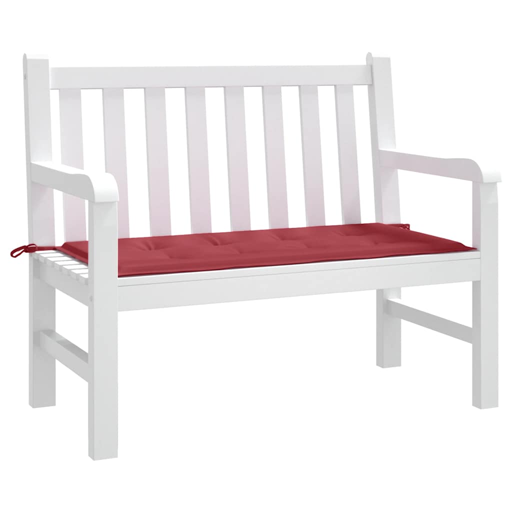 Cuscino per Panca Rosso Vino 120x50x4 cm in Tessuto Oxford