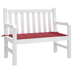 Cuscino per Panca Rosso Vino 120x50x4 cm in Tessuto Oxford