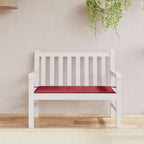 Cuscino per Panca Rosso Vino 120x50x4 cm in Tessuto Oxford