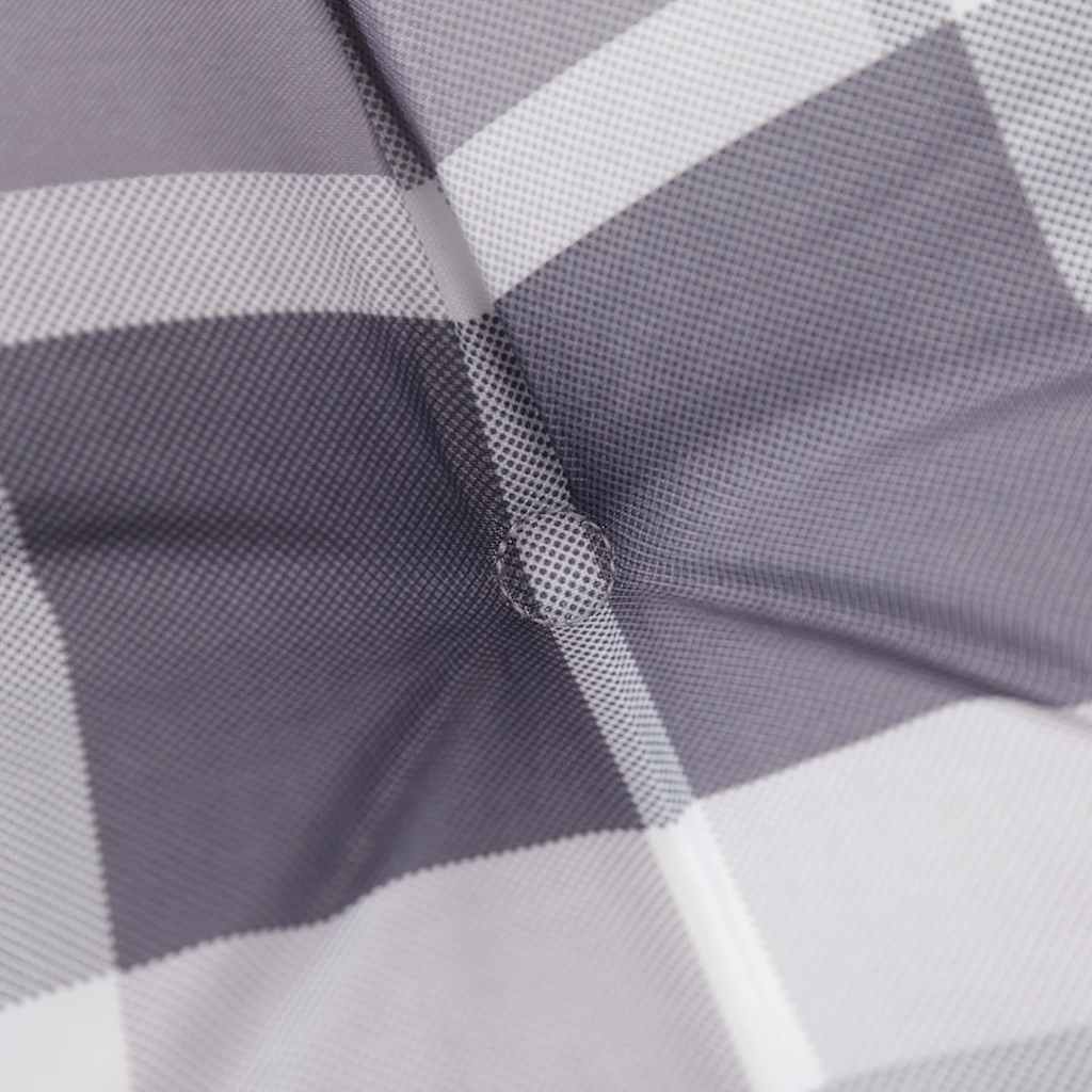 Cuscino per Panca a Quadri Grigi 120x50x4 cm Tessuto Oxford