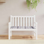 Cuscino per Panca a Quadri Grigi 120x50x4 cm Tessuto Oxford