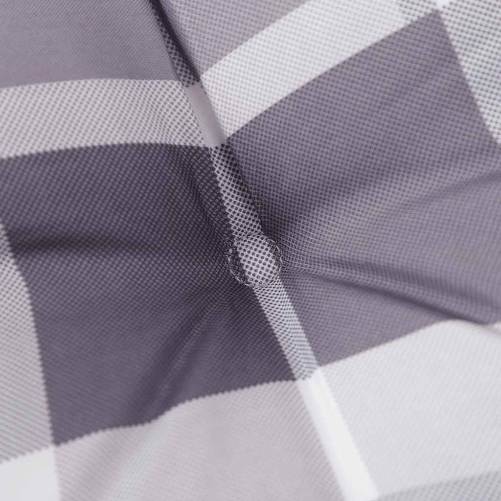 Cuscino per Panca a Quadri Grigi 180x50x4 cm Tessuto Oxford