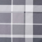 Cuscino per Panca a Quadri Grigi 180x50x4 cm Tessuto Oxford