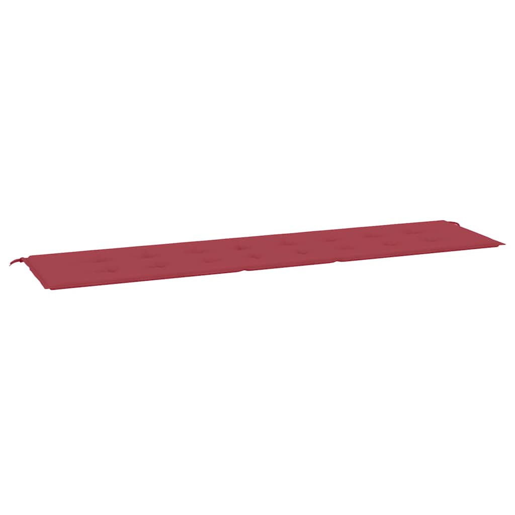 Cuscino per Panca Rosso Vino 200x50x4 cm in Tessuto Oxford