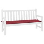 Cuscino per Panca Rosso Vino 200x50x4 cm in Tessuto Oxford