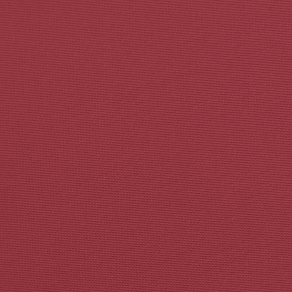 Cuscino per Panca Rosso Vino 200x50x4 cm in Tessuto Oxford