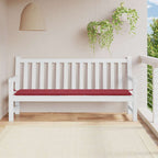 Cuscino per Panca Rosso Vino 200x50x4 cm in Tessuto Oxford