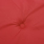 Cuscini per Sedie 6 pz Rossi 120x50x3 cm in Tessuto
