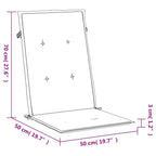 Cuscini per Sedie 6 pz Rossi 120x50x3 cm in Tessuto