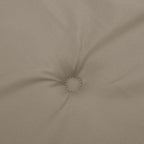 Cuscini per Sedie Alte 6 pz Tortora 120x50x3 cm in Tessuto