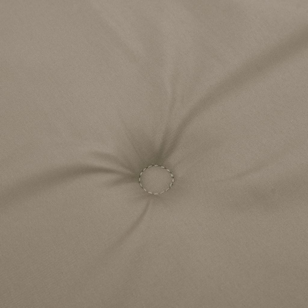 Cuscini per Sedie Alte 6 pz Tortora 120x50x3 cm in Tessuto