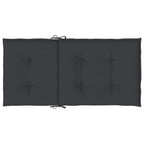 Cuscini per Sedia 6 pz Neri 100x50x3 cm in Tessuto Oxford