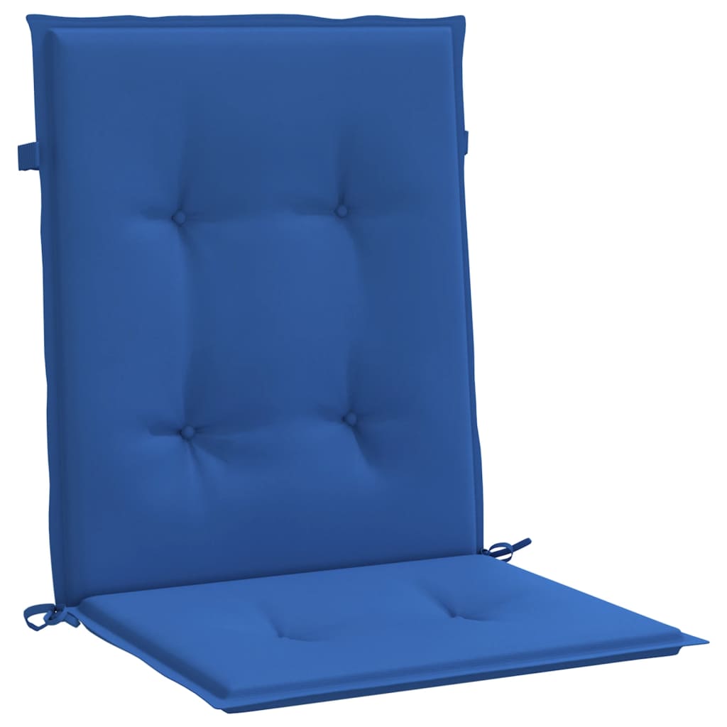 Cuscini per Sedia 4 pz Blu Reale 100x50x3 cm in Tessuto Oxford