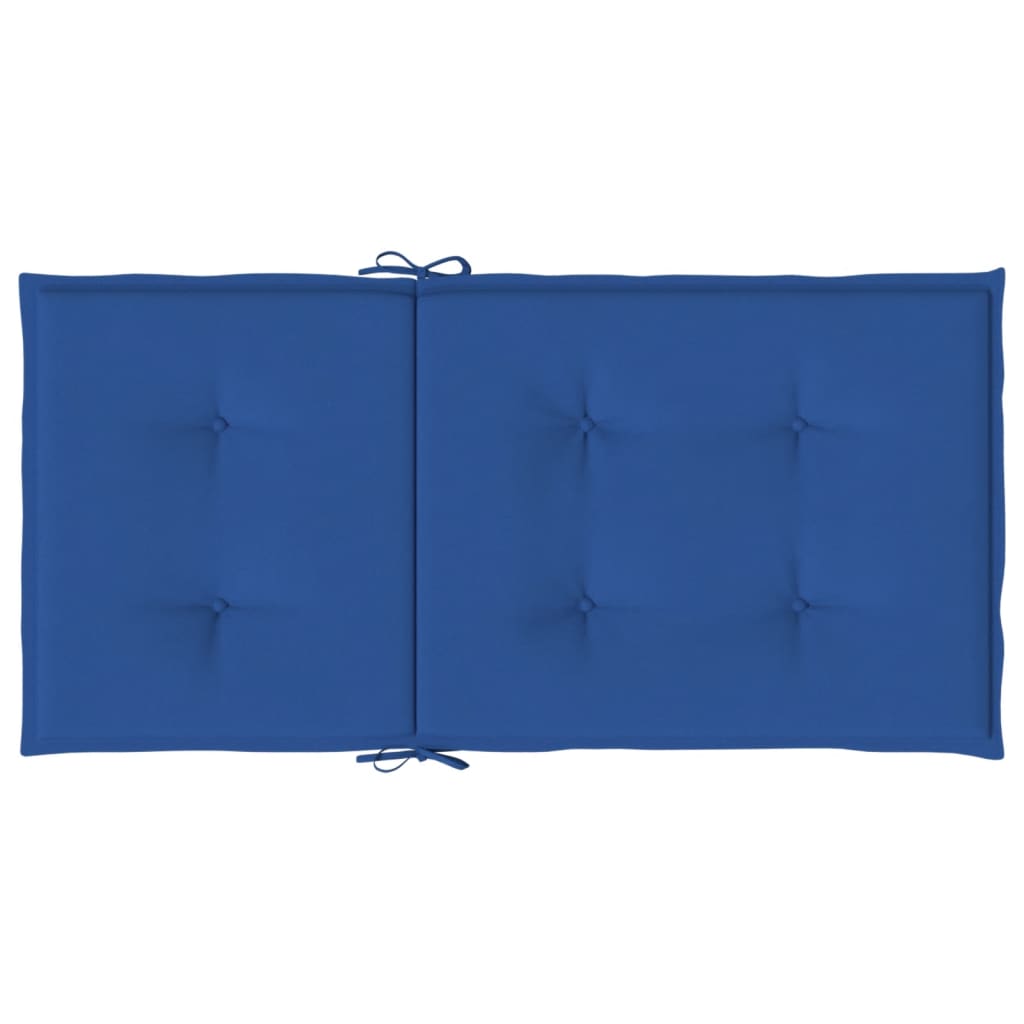 Cuscini per Sedia 4 pz Blu Reale 100x50x3 cm in Tessuto Oxford