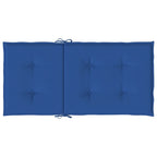 Cuscini per Sedia 4 pz Blu Reale 100x50x3 cm in Tessuto Oxford