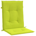 Cuscini per Sedia 4 pz Verde Intenso 100x50x3 cm Tessuto Oxford