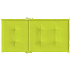 Cuscini per Sedia 4 pz Verde Intenso 100x50x3 cm Tessuto Oxford