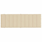 Cuscino per Lettino Beige 186x58x4 cm in Tessuto Oxford