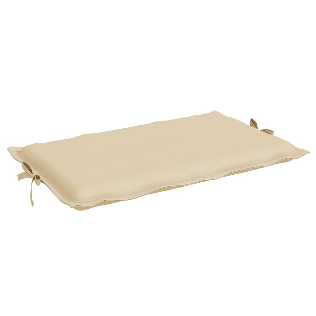 Cuscino per Lettino Beige 186x58x4 cm in Tessuto Oxford