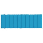 Cuscino per Lettino Blu 186x58x4 cm in Tessuto Oxford