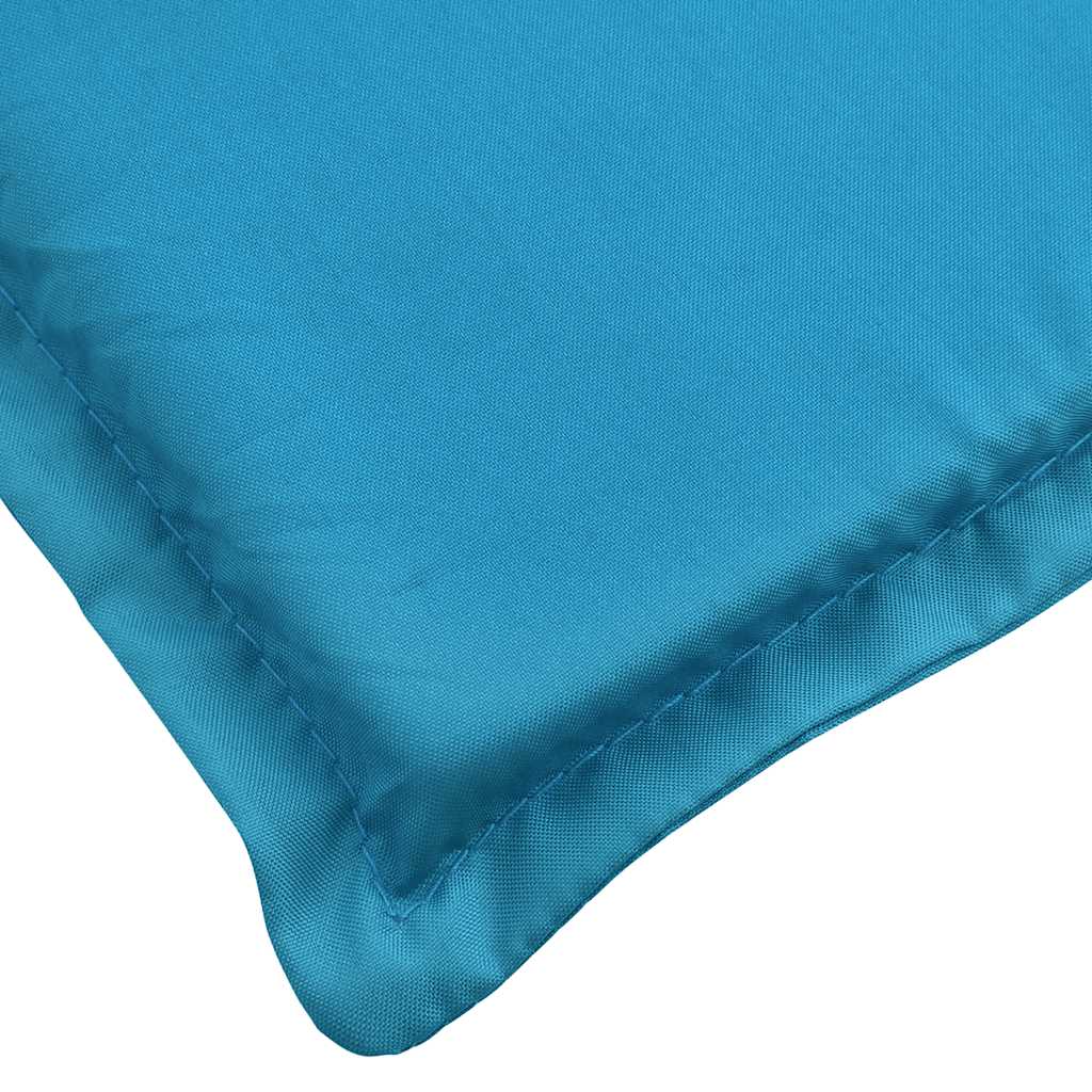Cuscino per Lettino Blu 186x58x4 cm in Tessuto Oxford