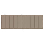 Cuscino per Lettino Tortora 186x58x4 cm in Tessuto Oxford