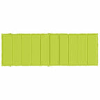 Cuscino per Lettino Verde Intenso 186x58x4 cm in Tessuto Oxford