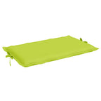 Cuscino per Lettino Verde Intenso 186x58x4 cm in Tessuto Oxford